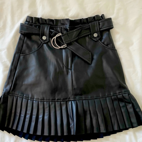 Zara Dresses & Skirts - Zara vegan leather pleated skirt